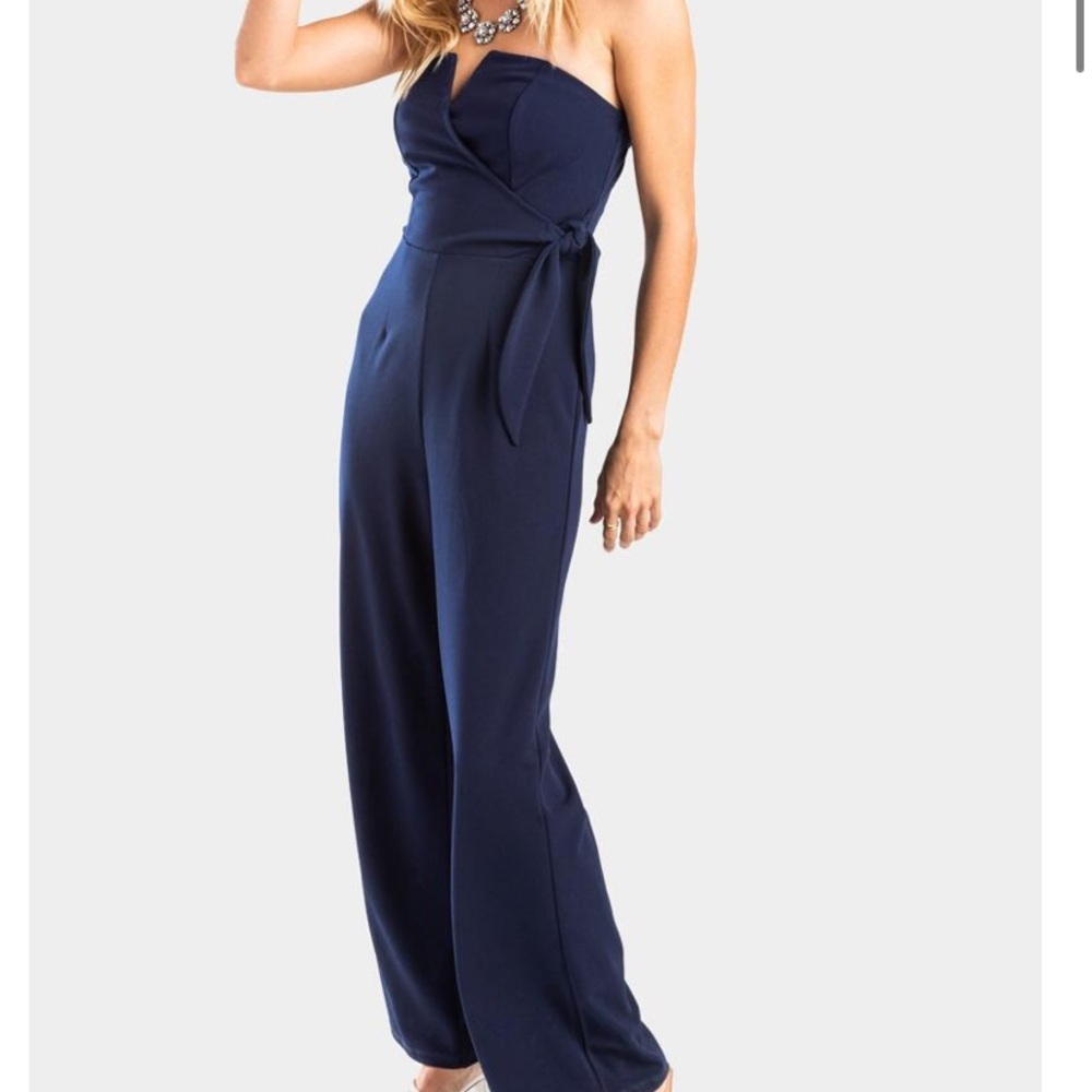 NWT Navy Jumpsuit